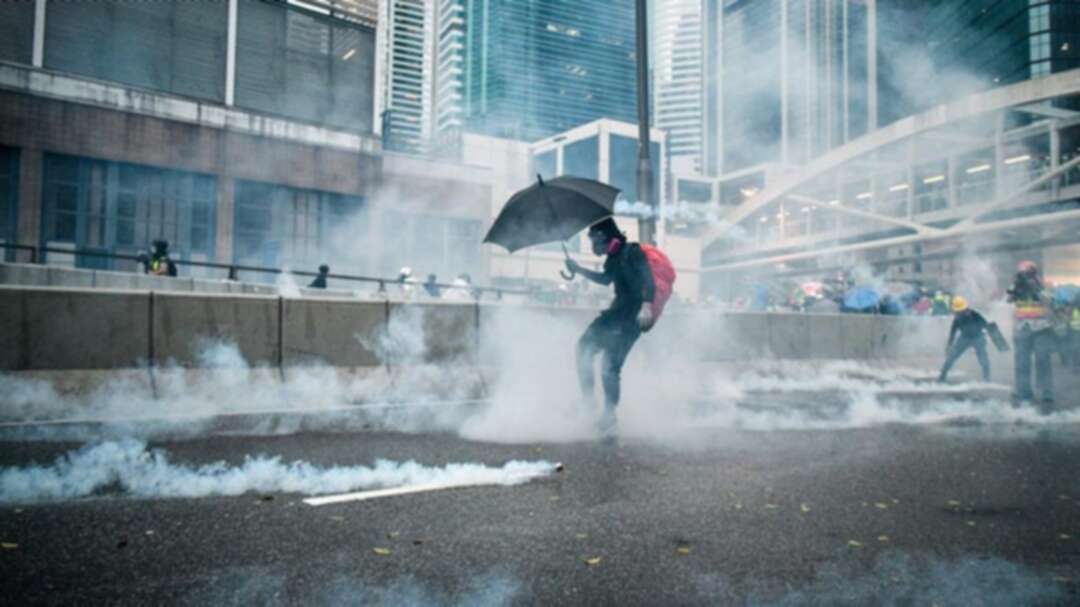 Hong Kong police fire tear gas to disperse protesters