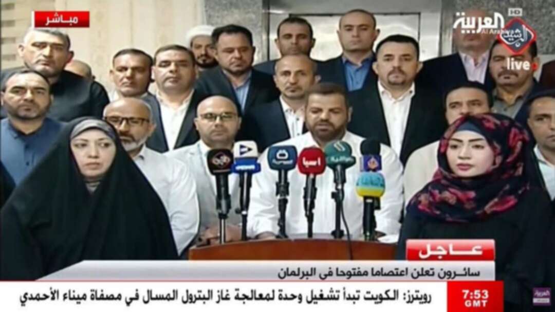 Iraq MPs tied to populist cleric Moqtada al-Sadr declare sit-in at parliament