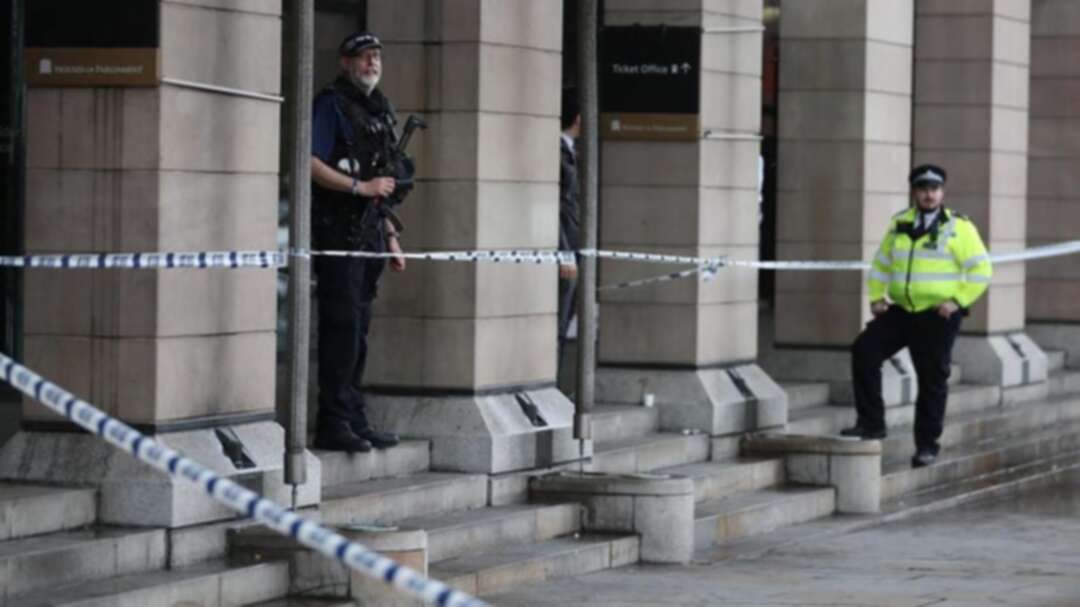 Man douses himself in liquid near UK Houses of Parliament