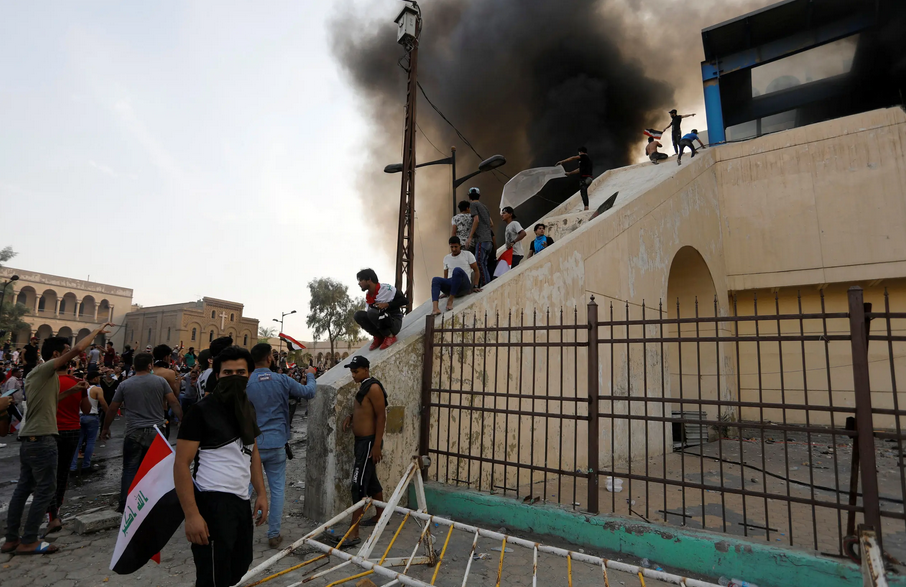 The main protest took place in Baghdad, with some demonstrations in other areas. (Supplied)