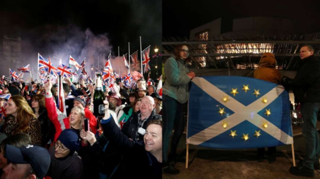 Joy & sorrow: Brexit celebrations take over London as pro-EU crowd grieves in Scotland (VIDEOS)