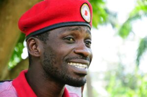 Pop star-turned-opposition lawmaker Bobi Wine in Magere, Kampala, Uganda. (AP)