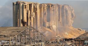 A general view shows the damage at the site of Tuesday's blast in Beirut's port area, Lebanon August 5, 2020. (Reuters)