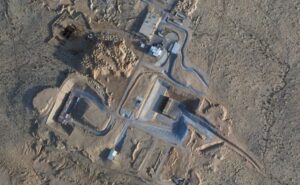 A Feb 22, 2021 satellite photo from Planet Labs Inc. shows construction at the Shimon Peres Negev Nuclear Research Center near the city of Dimon Israel. (AP)