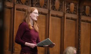 Holly Lynch in The House of Commons. She said she had shared Harry’s fears of ‘history repeating itself’ about the treatment of his mother, Princess Diana.