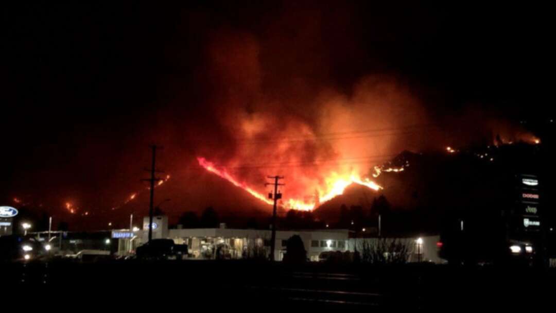 As A Result Of Heatwave, Wildfires Fuelled By Lightning Strikes Engulf Western Canada