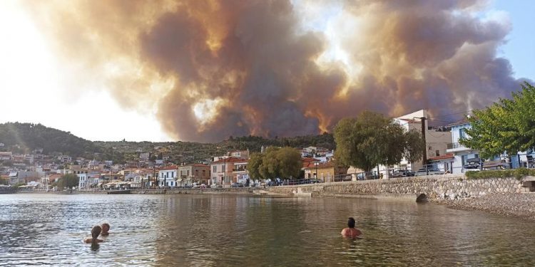 Wildfires in Greece 