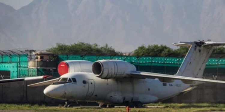 plane at kabul airport-