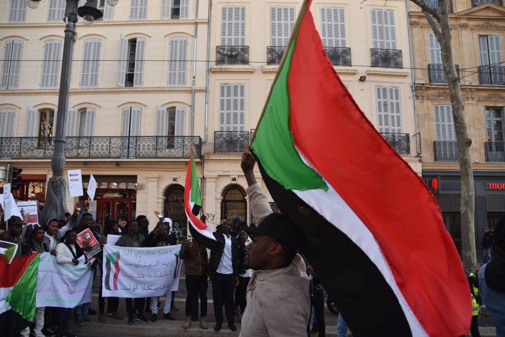 Sudan-Sudanese protesters/Shutterstock