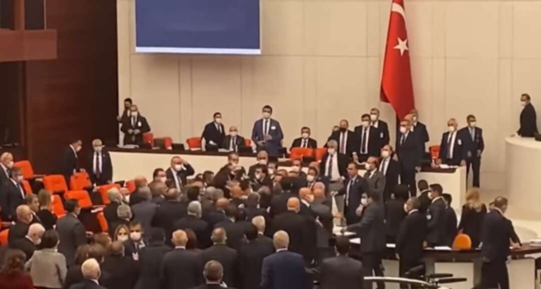 Over Mayor's Dismissal.. Physical Clash Between Turkish Interior Minister and Opposition MPs