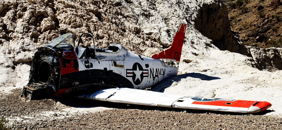 Plane hit by train after crashing on train tracks in Los Angeles, California