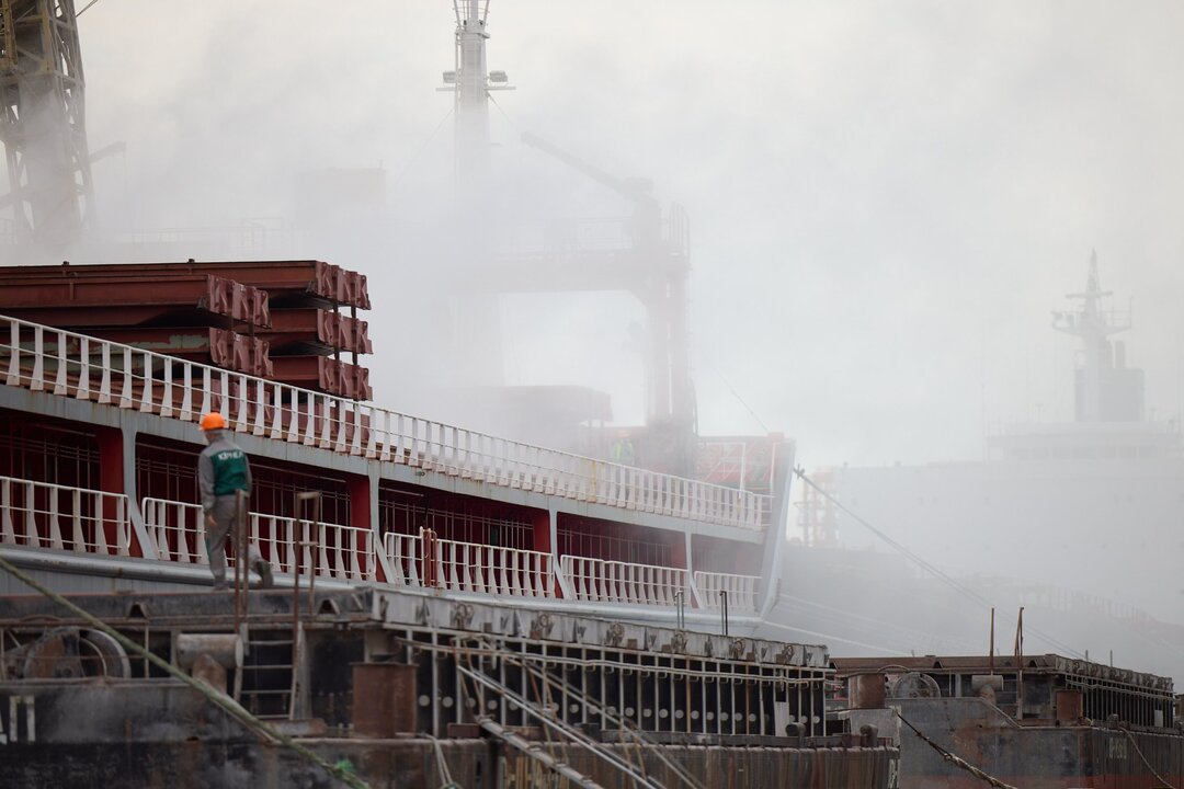 First grain-loaded ship leaves Ukraine for Lebanon