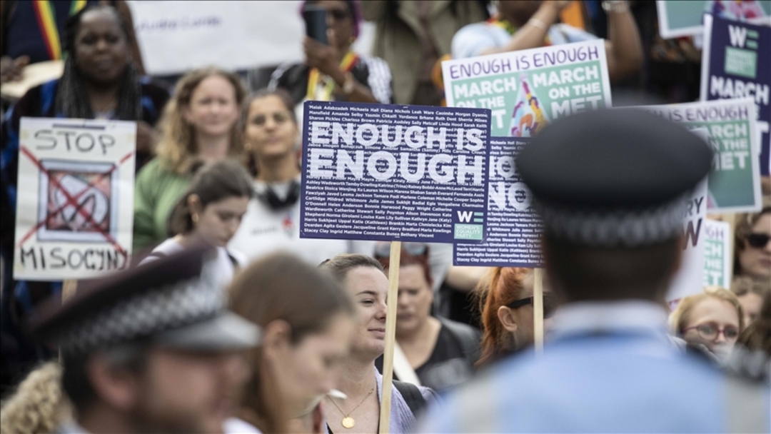 London women march against police 'malignant racism and misogyny'