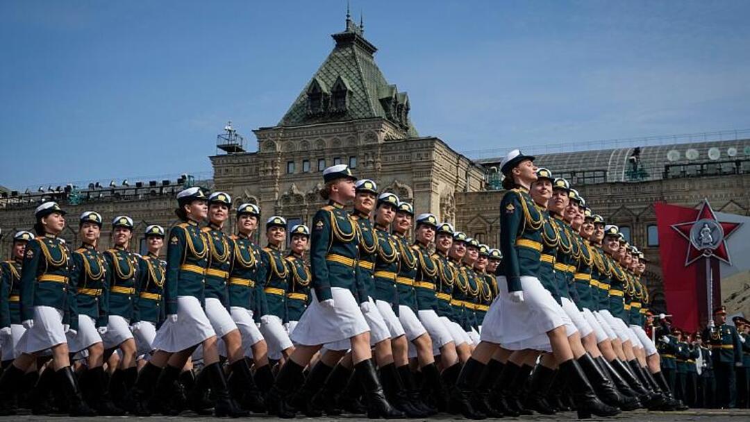 Vladimir Putin speaks at Victory Day parade on Moscow's Red Square