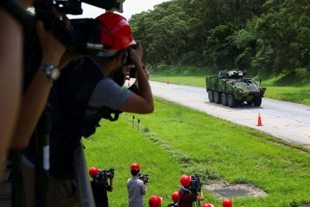 Taiwan shows off latest home-made armoured vehicle