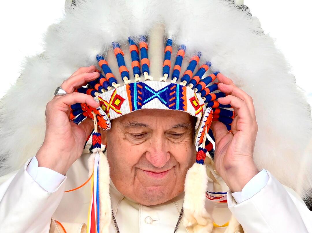 Pope Francis denounces historical oppression of Canadian indigenous