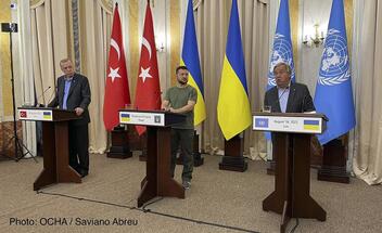 President Zelenskyy hosts talks with UN chief and Turkey leader